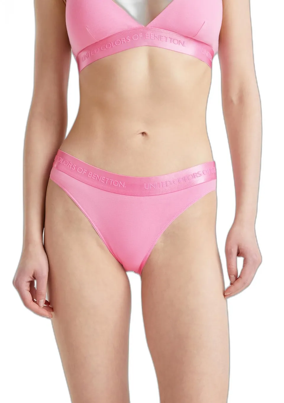 Benetton Intimo Slip Donna 3op81s01m Cotone Organico