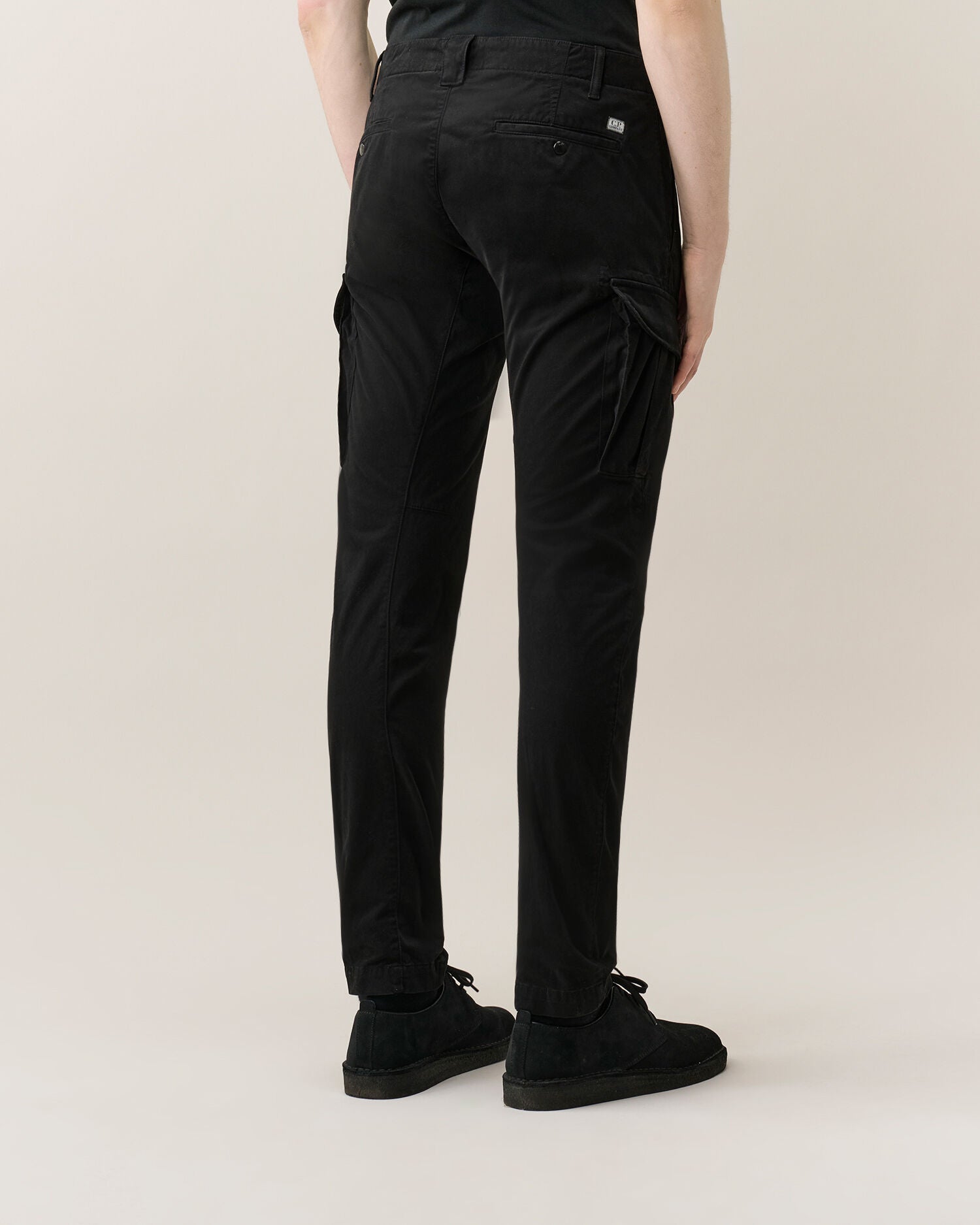 C.P. Company 21CMPA731A Pantaloni Cargo Uomo Nero Stretch
