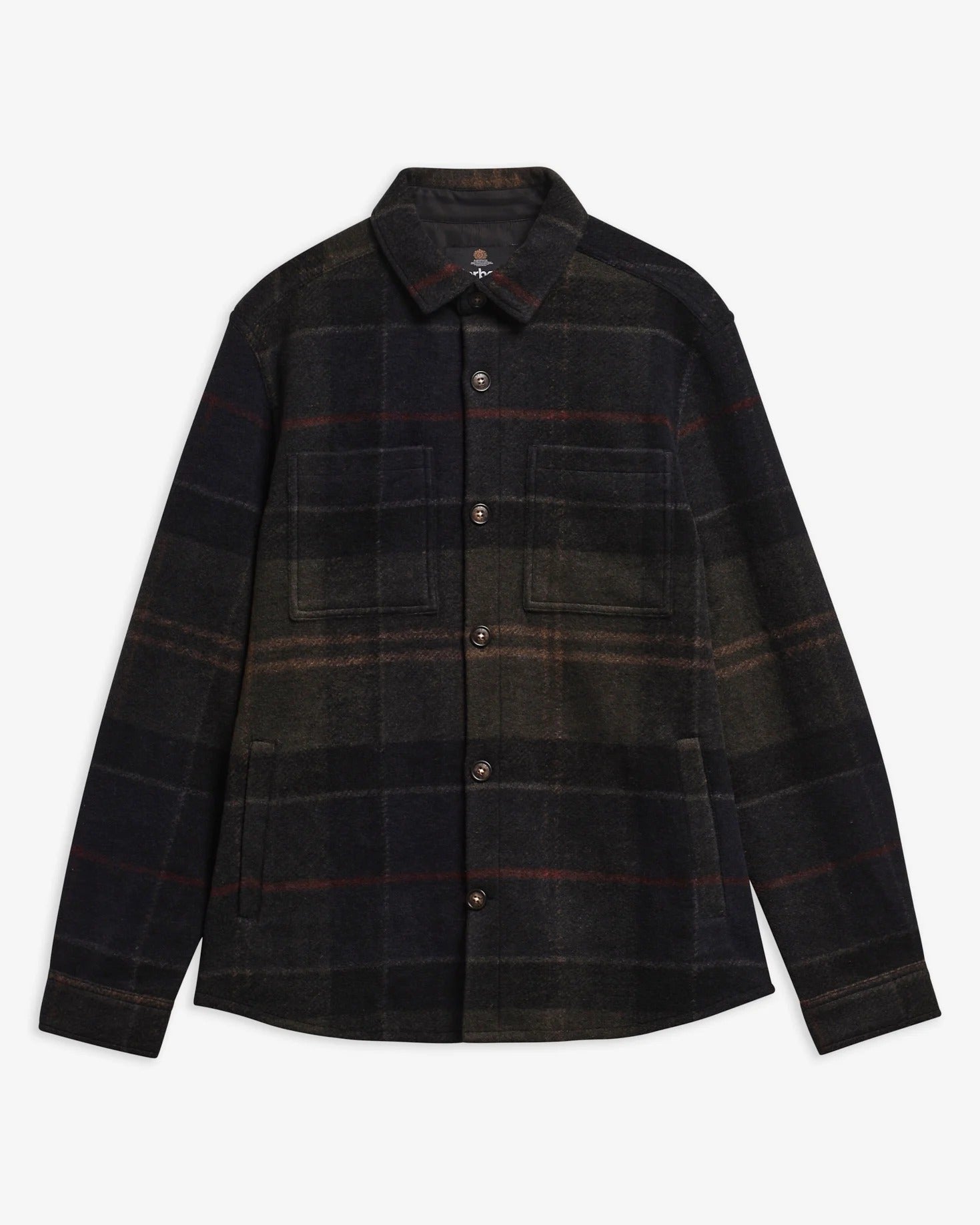 Barbour Woodlane MOS0511 Camicia Uomo Shadow Tartan