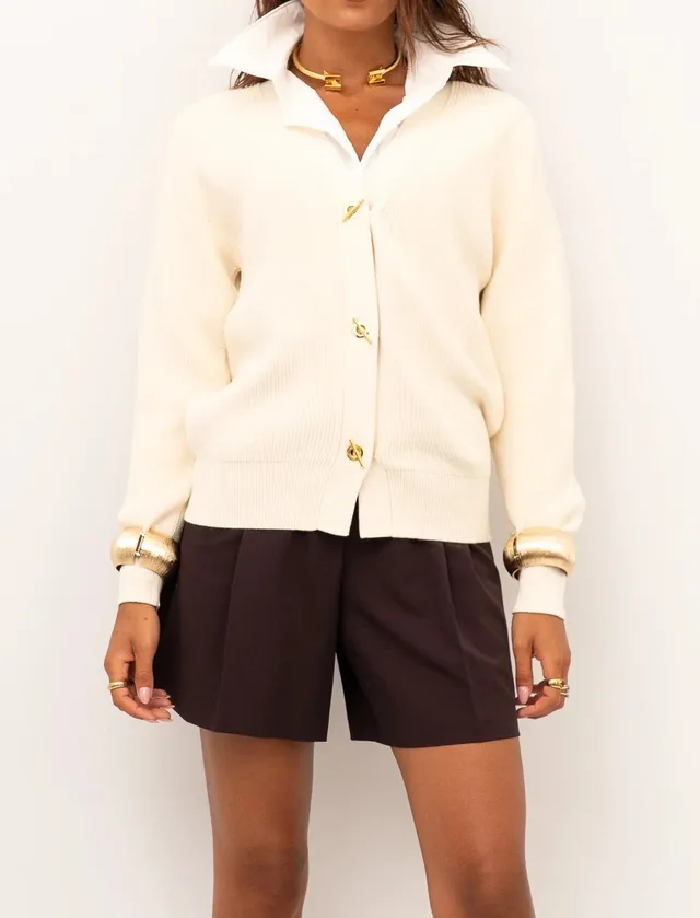 Elisabetta Franchi MK01S66E2 cardigan burro viscosa