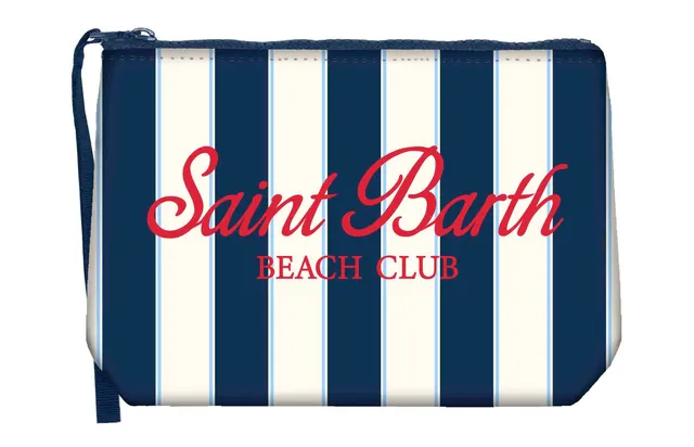 MC2 Saint Barth Aline Pochette Beach Stripes Navy scuba