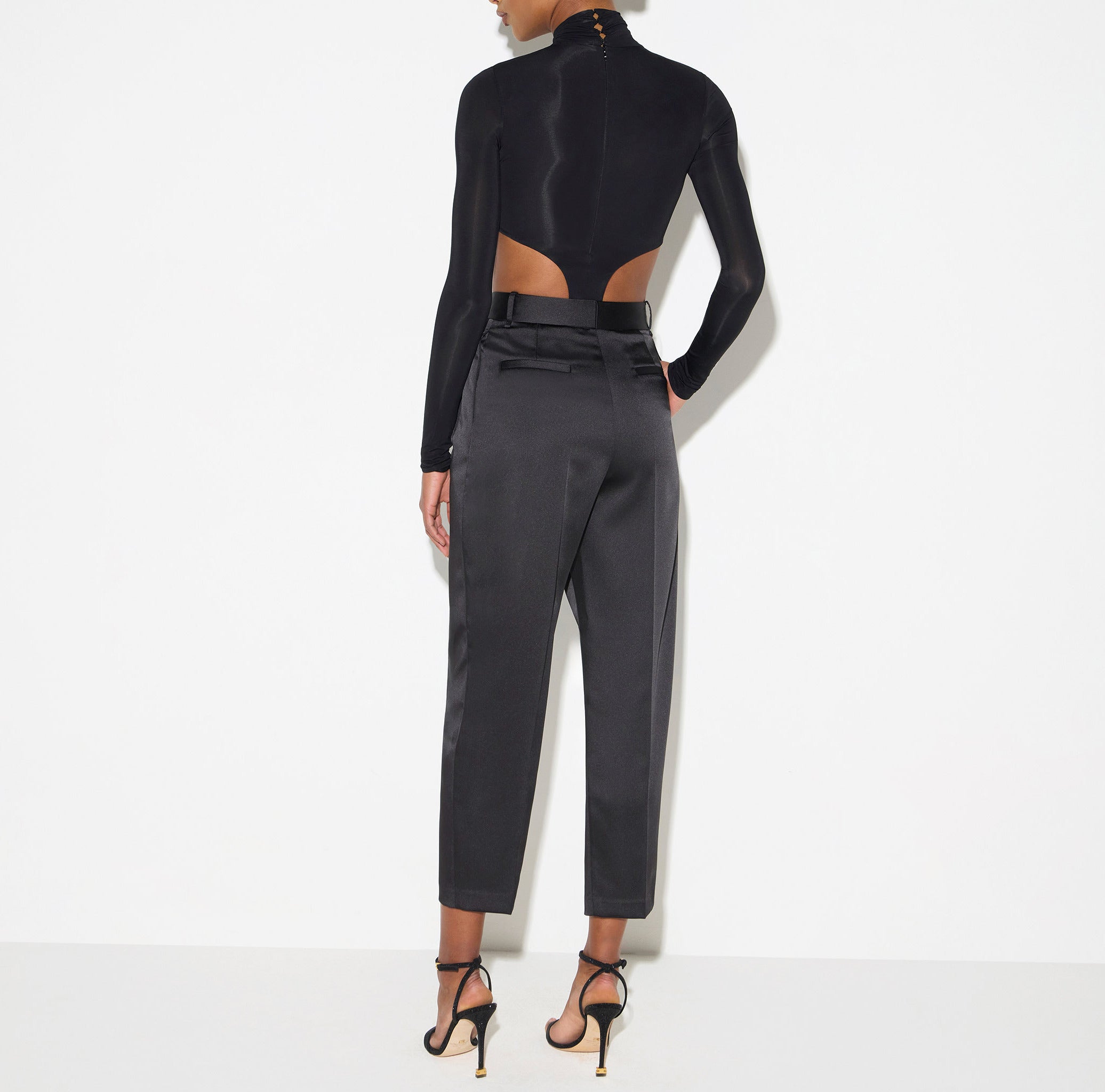 Elisabetta Franchi BO05567E2 body donna nero cut-out