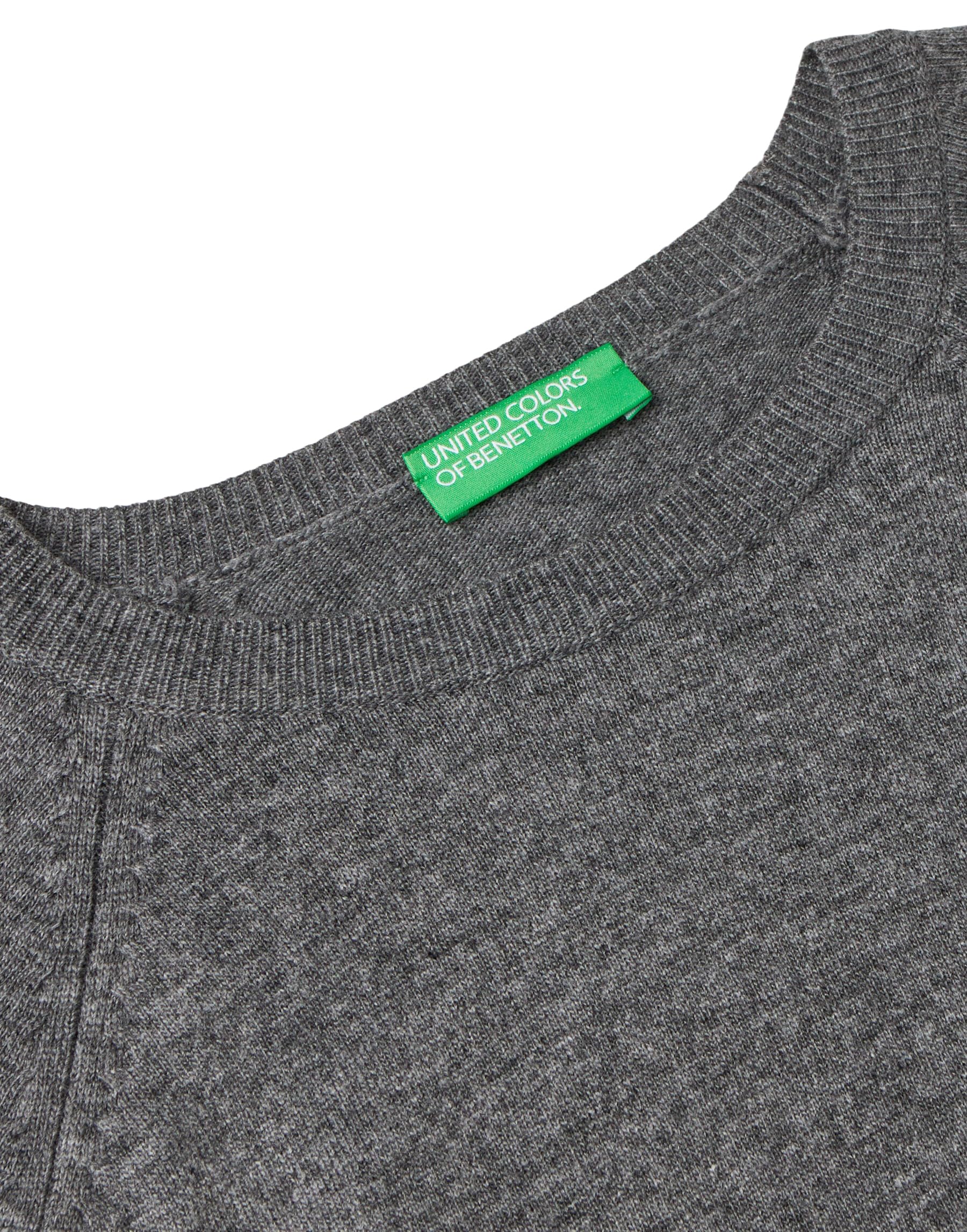 Benetton Maglia Donna Girocollo Lana Cashmere Manica Raglan