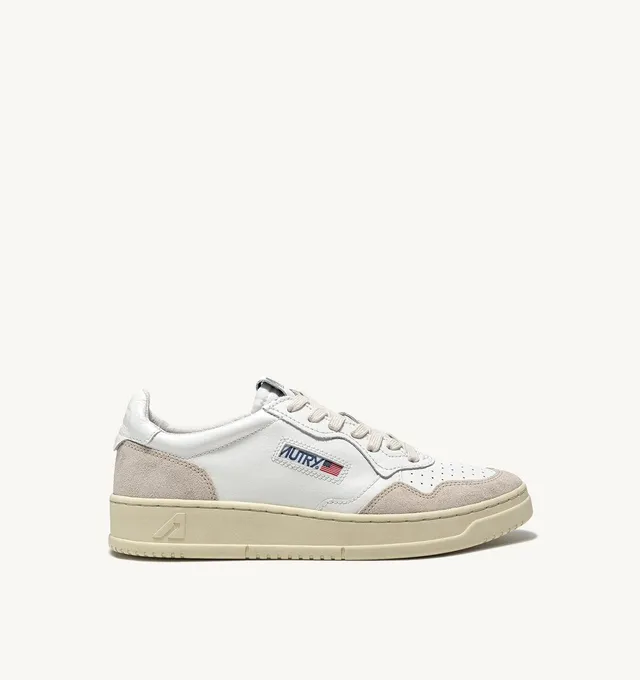 Autry Medalist Low AULM-LS33 sneakers bianco beige pelle