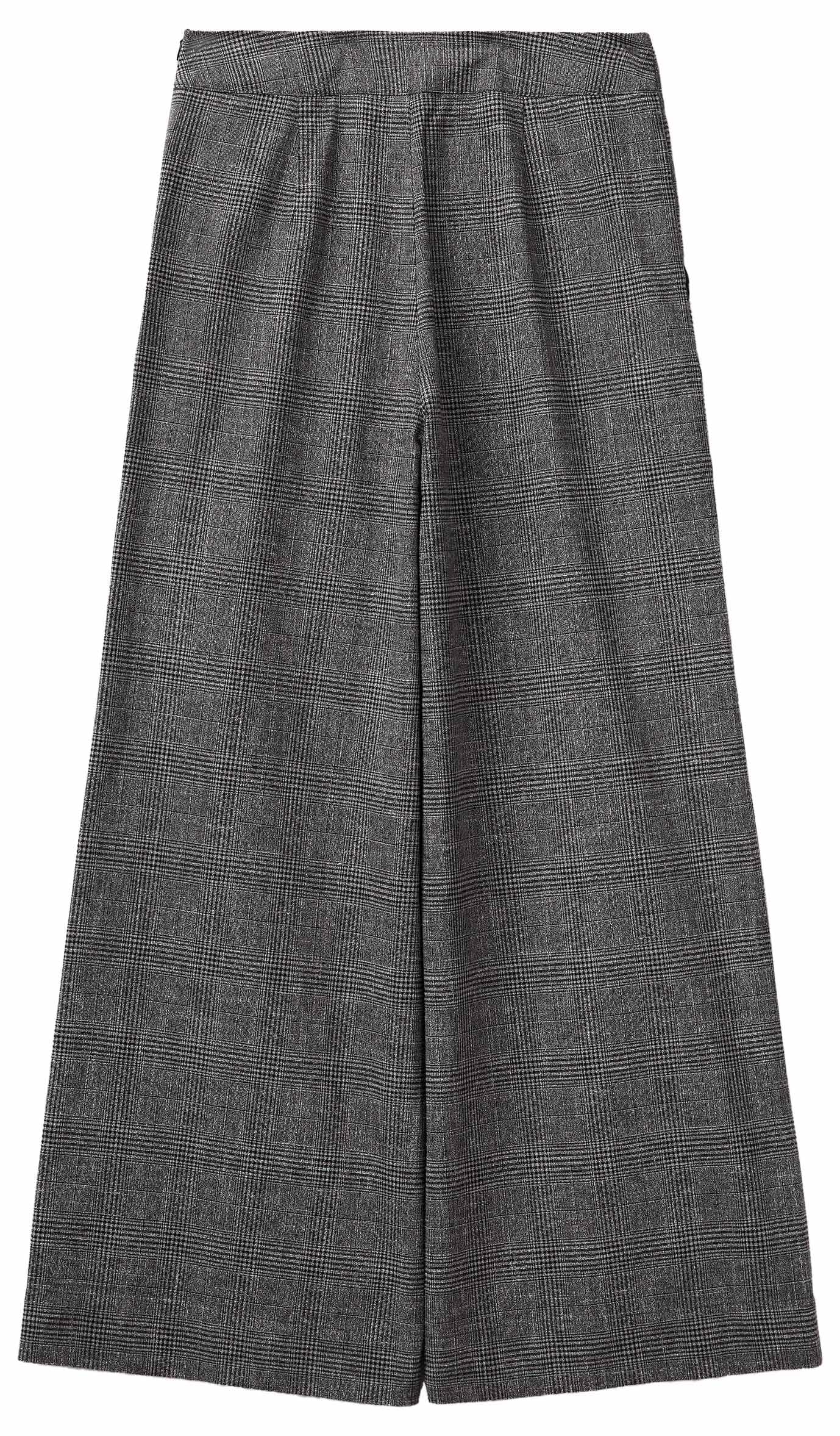 Benetton Pantaloni Palazzo Donna 38 Principe di Galles