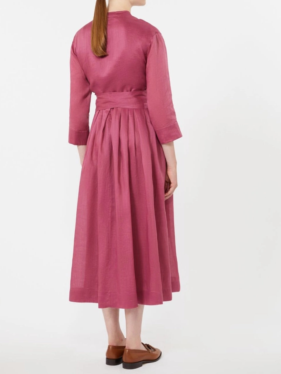 S Max Mara Camilla SMMCAMILLA Abito Lungo Ciclamino