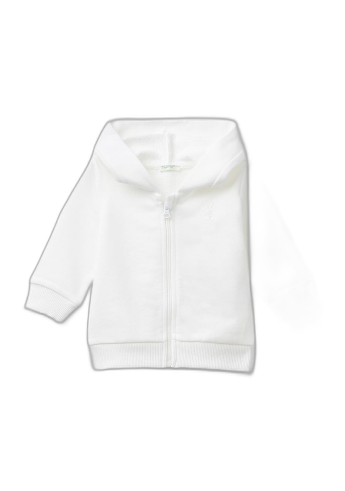 Benetton Felpe 3j70a5017 Cardigan Zip Cappuccio Rosa