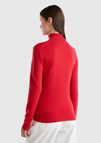 Benetton 1002d2348 Maglia Donna L Collo Alto Lana