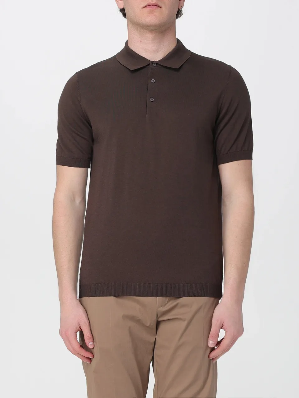 Kangra 3004 26 Polo Ebano cotone e seta