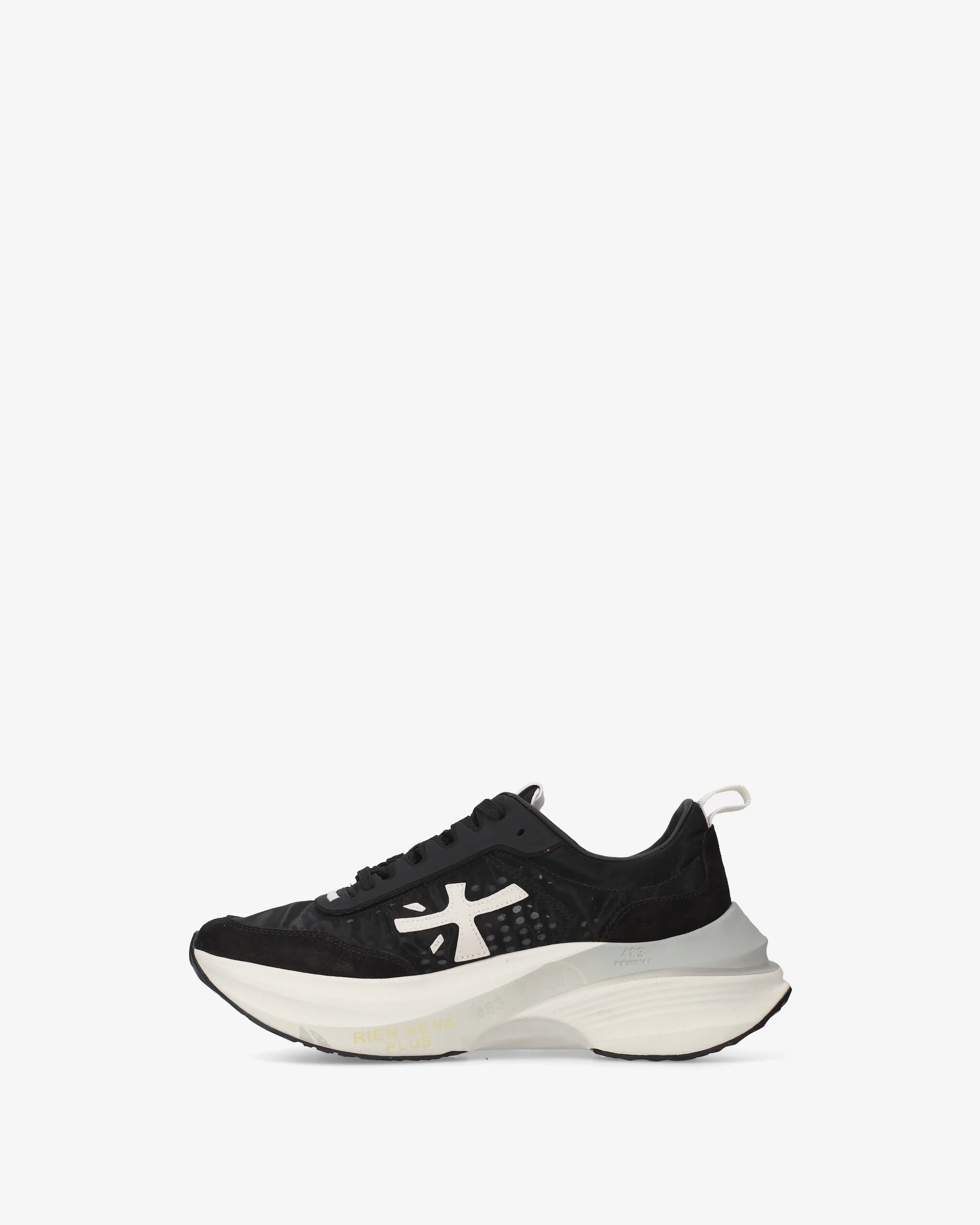 Premiata Hill 8241 sneakers donna nero suede 4,5 cm