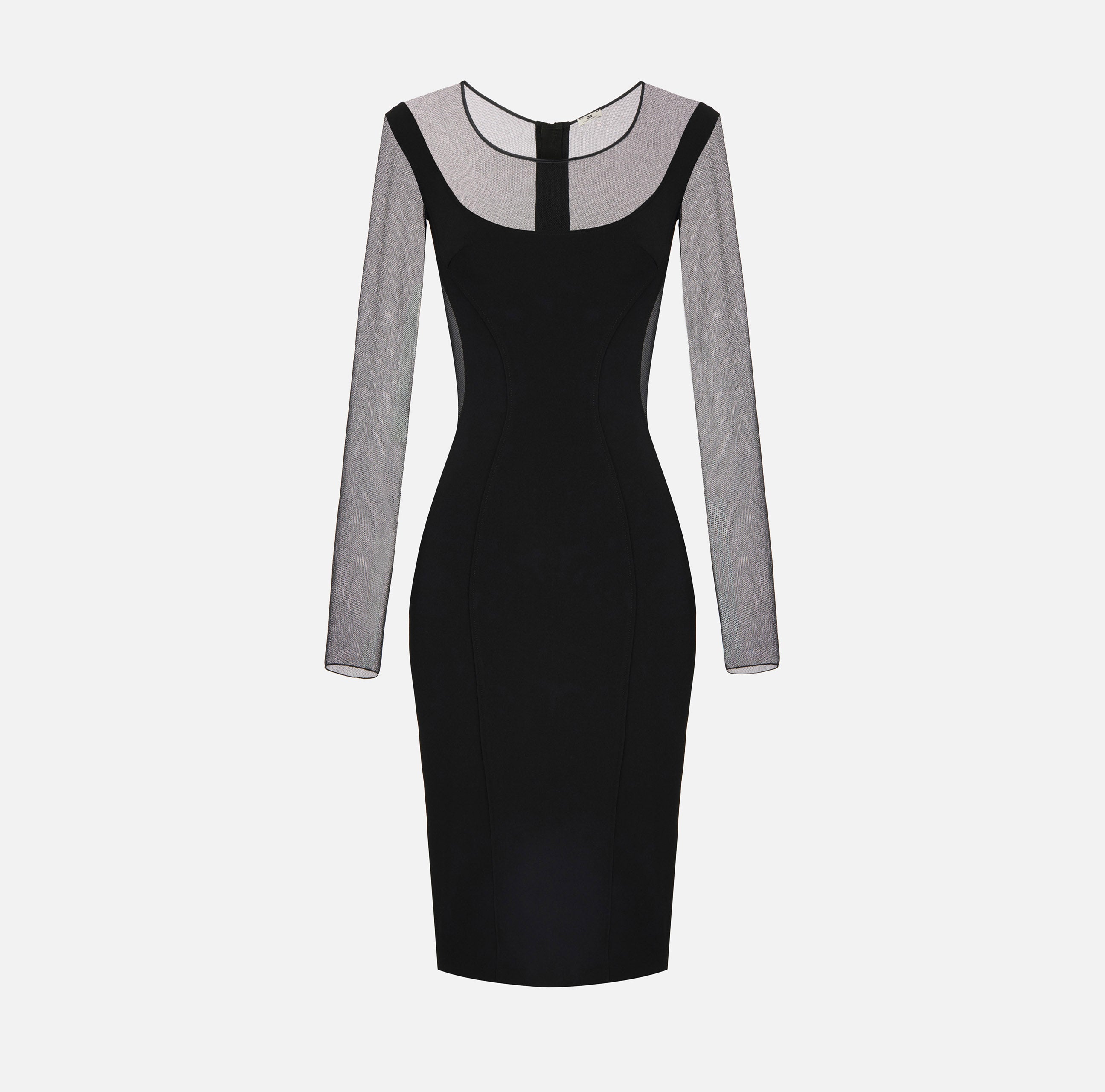 Elisabetta Franchi AB89862E2 Abito Midi Nero 40