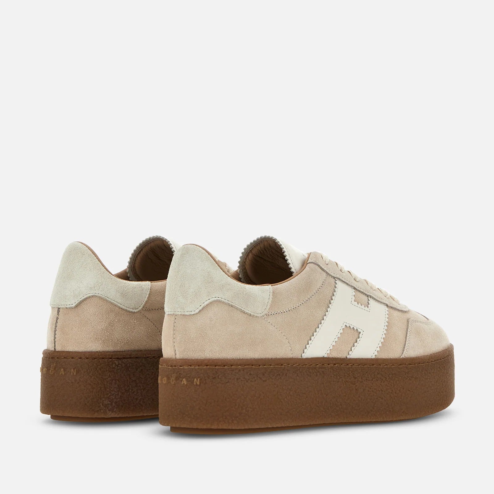 Hogan HXW6980FB60UL sneakers beige pelle platform