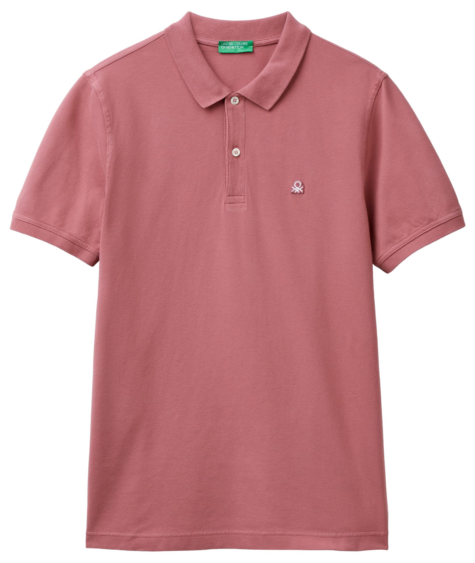 Benetton Polo Slim Uomo Maglia Cotone Blu