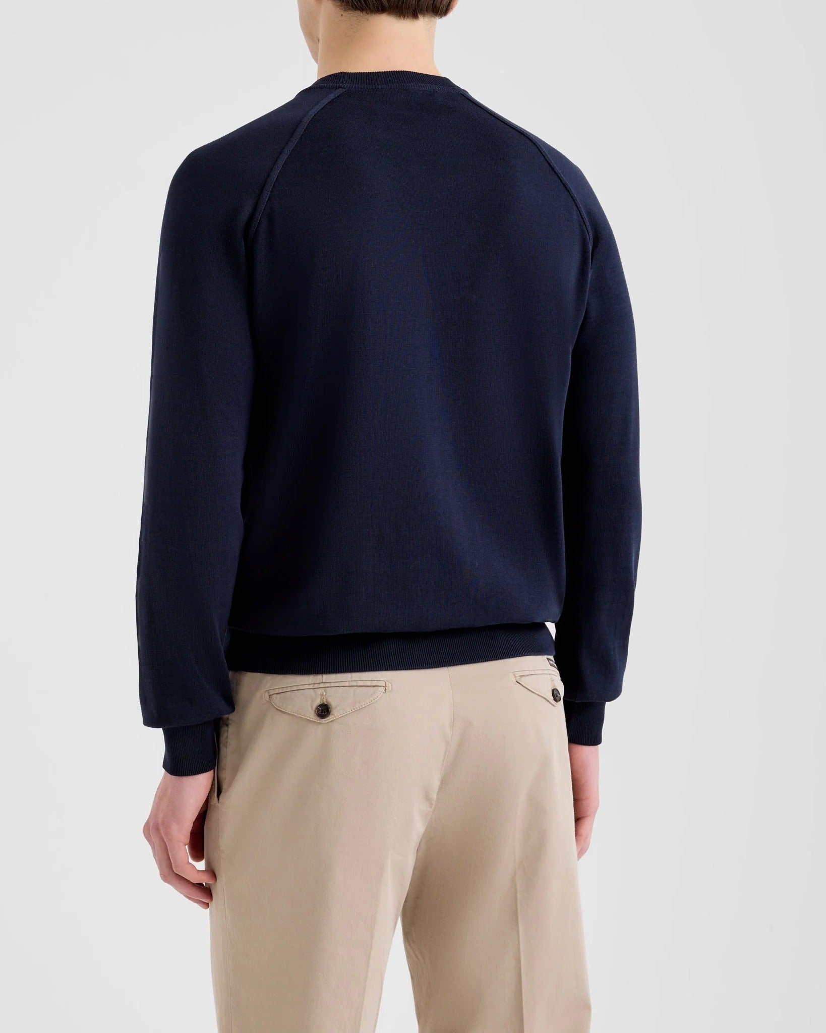 Filippo De Laurentiis CR12R Maglia Navy Cotone Crepe Uomo