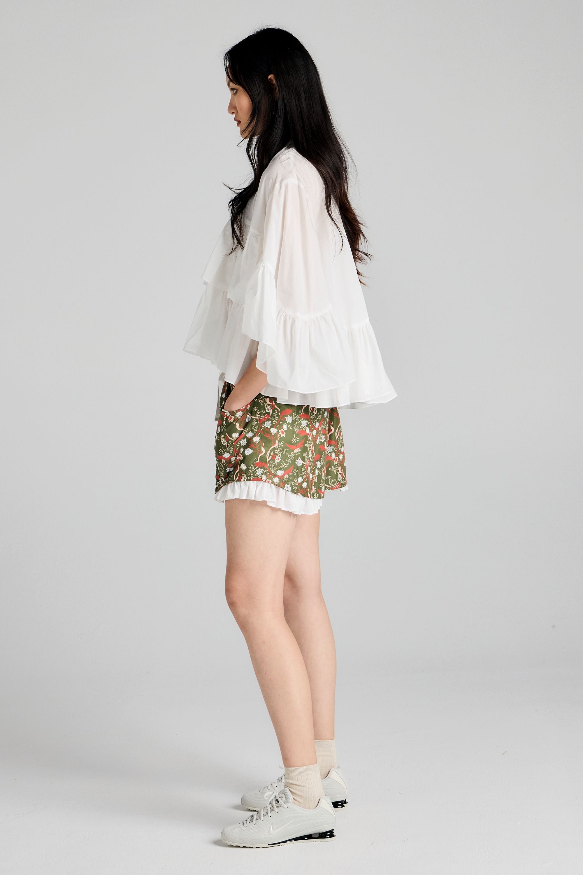 Karen Walker Johanna Shorts Olive Multi shorts