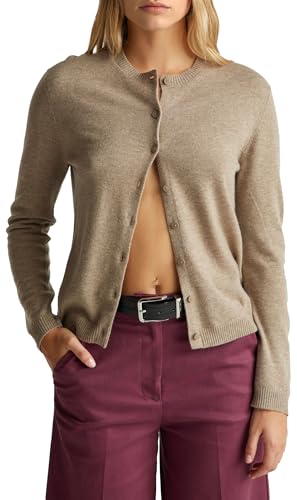 Benetton Maglieria 102HD502B Cardigan Donna Beige M