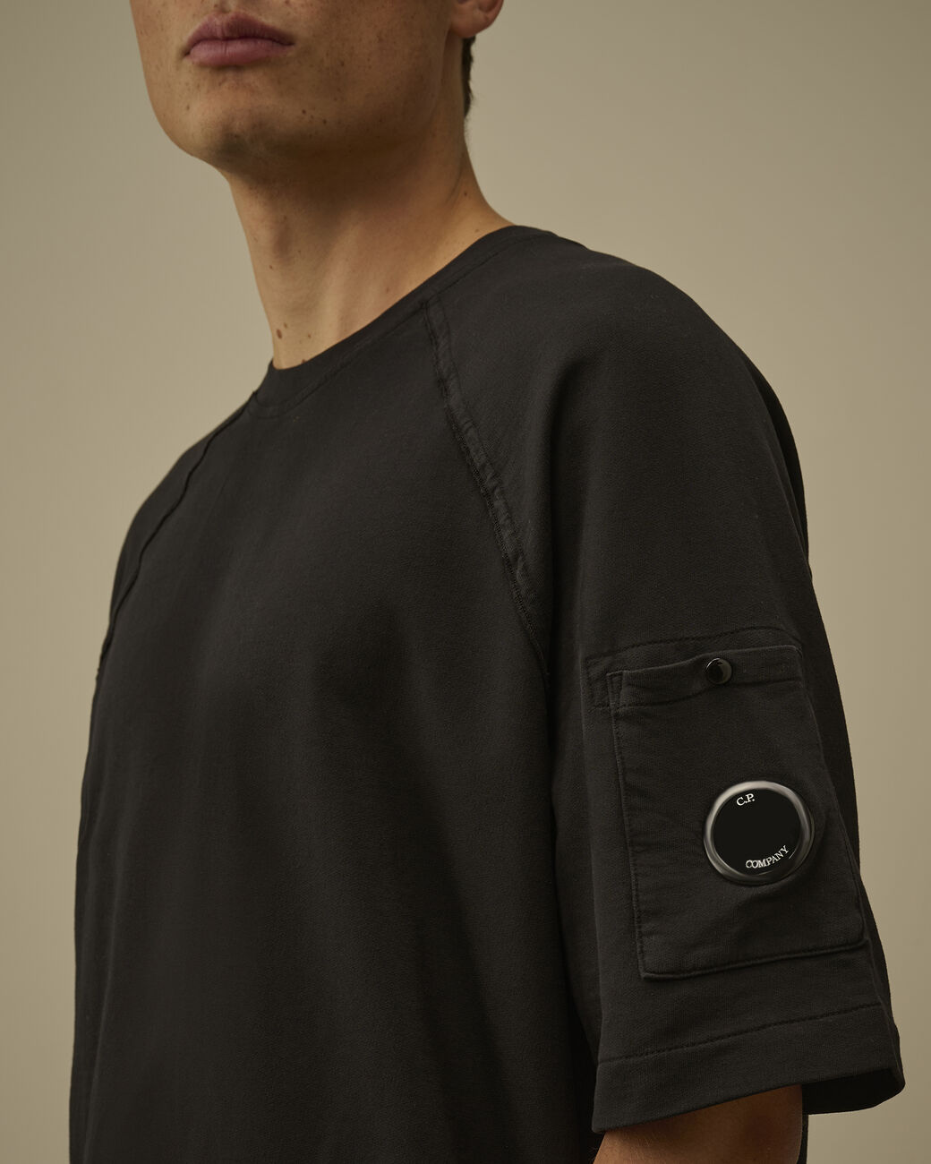 C.P. Company 20CMSS034A Felpa Uomo Black Cotone