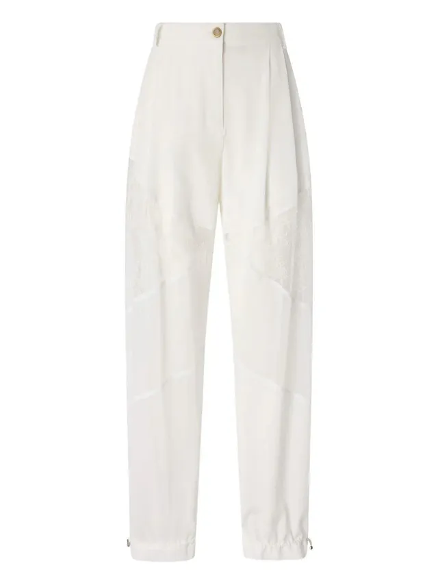 Pinko 106275 A336 Nacy pantaloni bianco donna