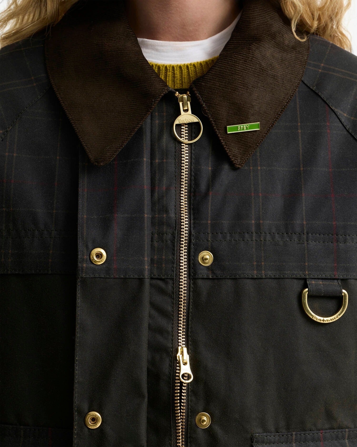 Barbour Spey LWX1584 Giacca Donna Tartan Olive