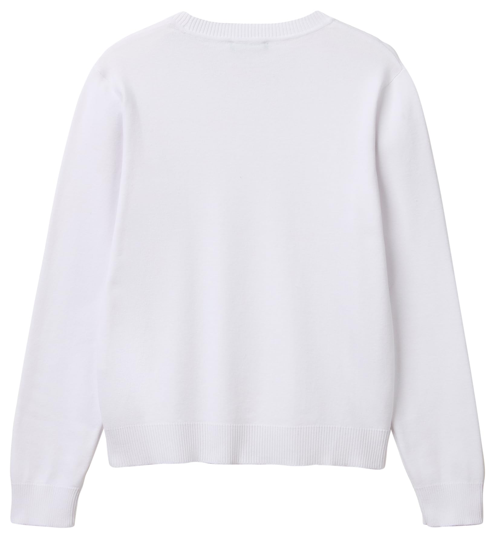 Benetton Maglieria 1C19D10FV Maglione Donna Bianco XXS Regular