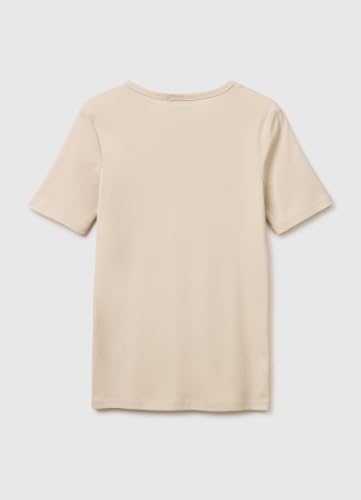 Benetton Maglietta Donna Costina Stampa Glitter Regular