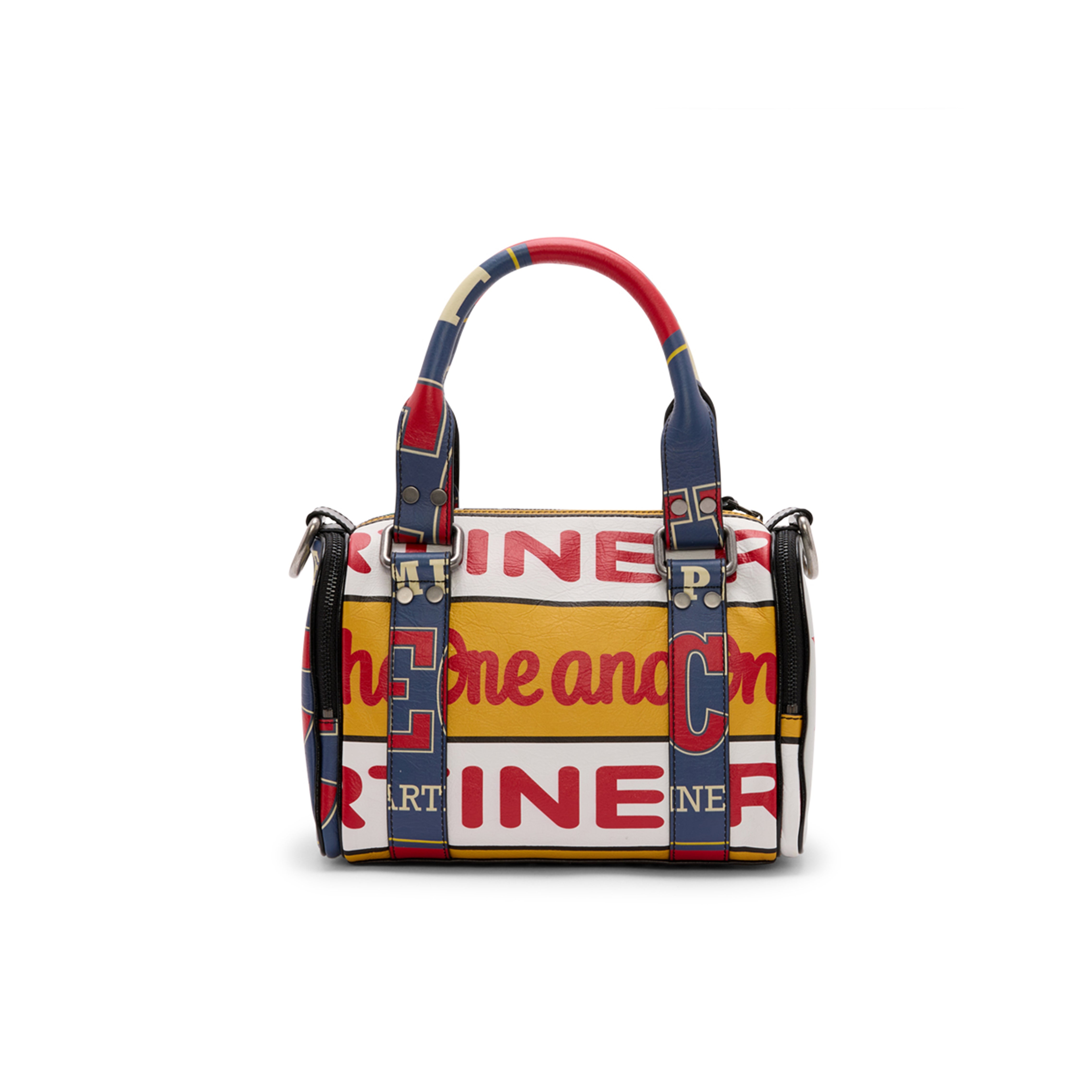 Martine Rose Beer Mat Mini borsa pelle multicolore