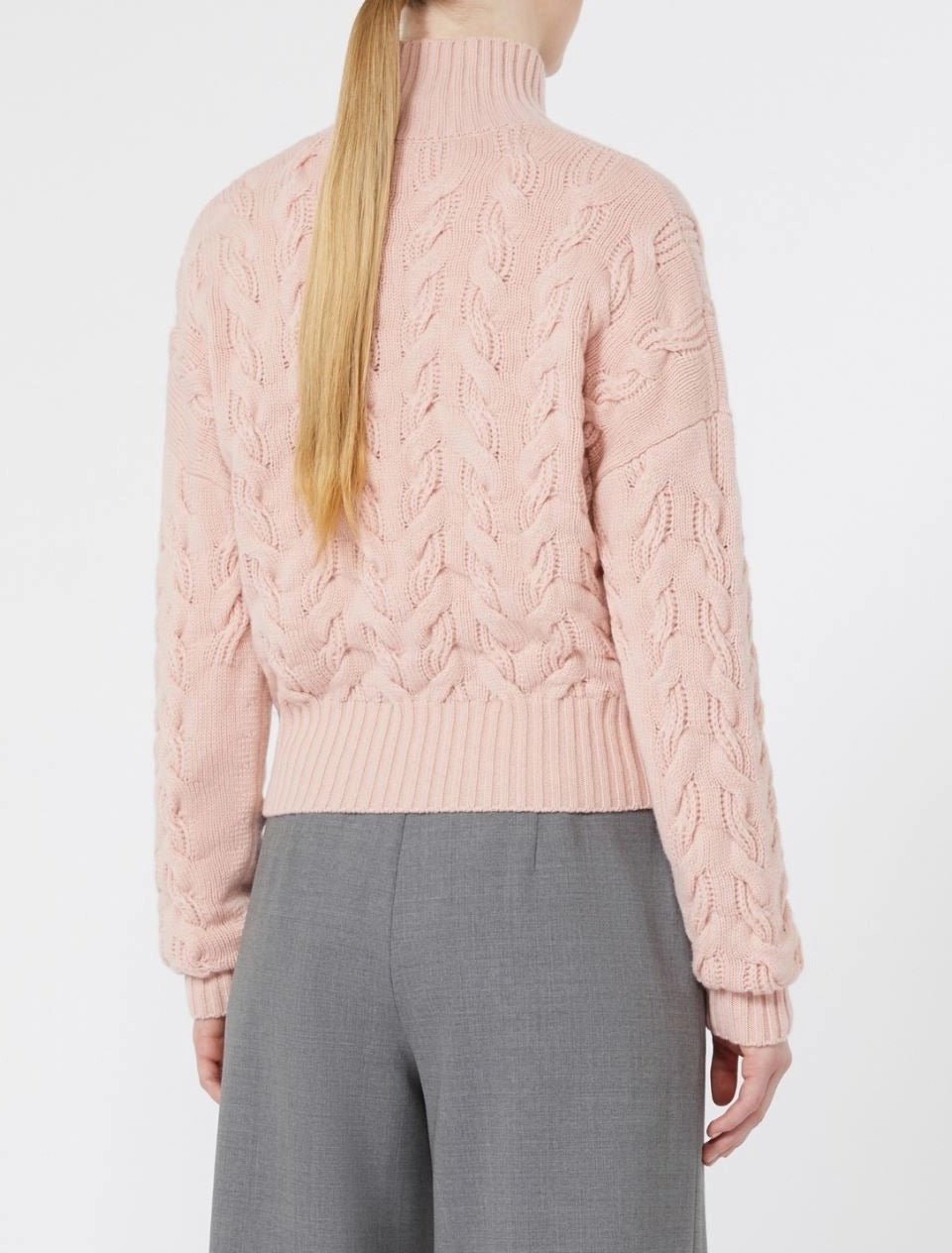 Max Mara Studio Cosmo MSTCOSMO004 Maglia Rosa Cashmere