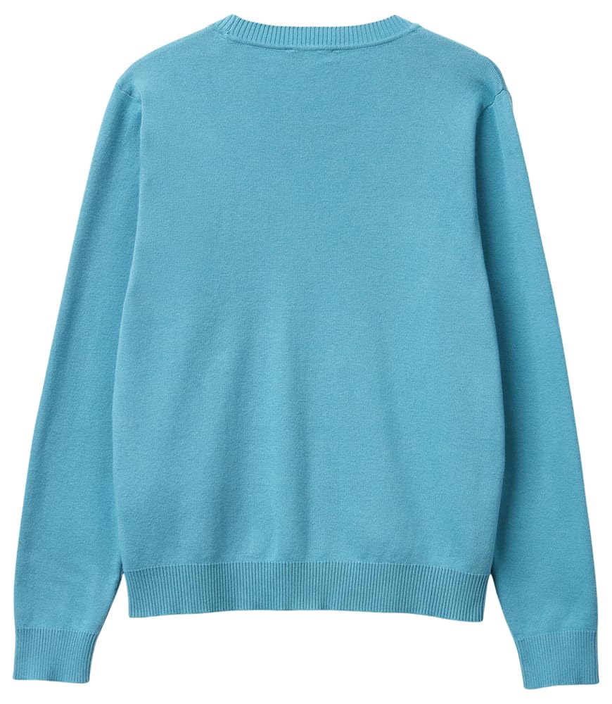 Benetton Maglieria 1C19D10FV Maglione Girocollo Blu XXS
