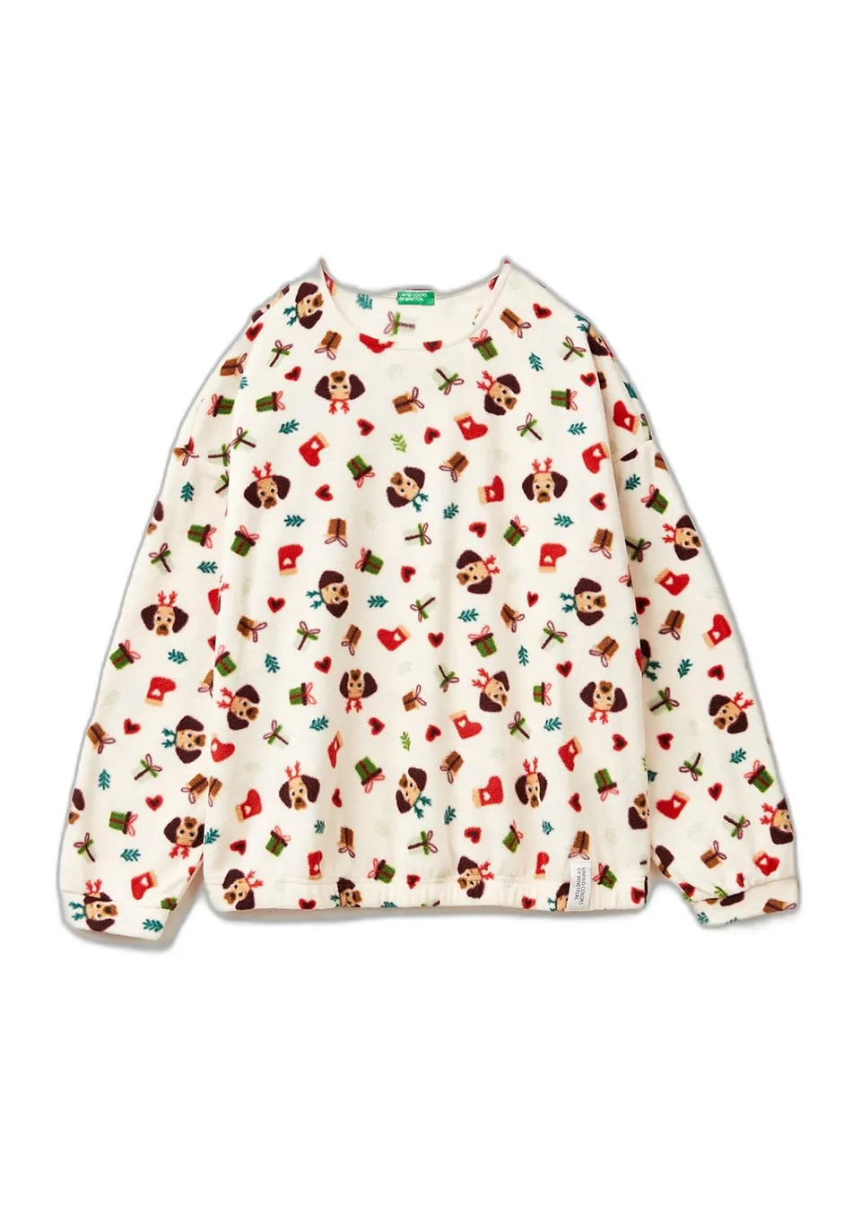 Benetton 39EZ3M087 Maglia Donna Pile XXS