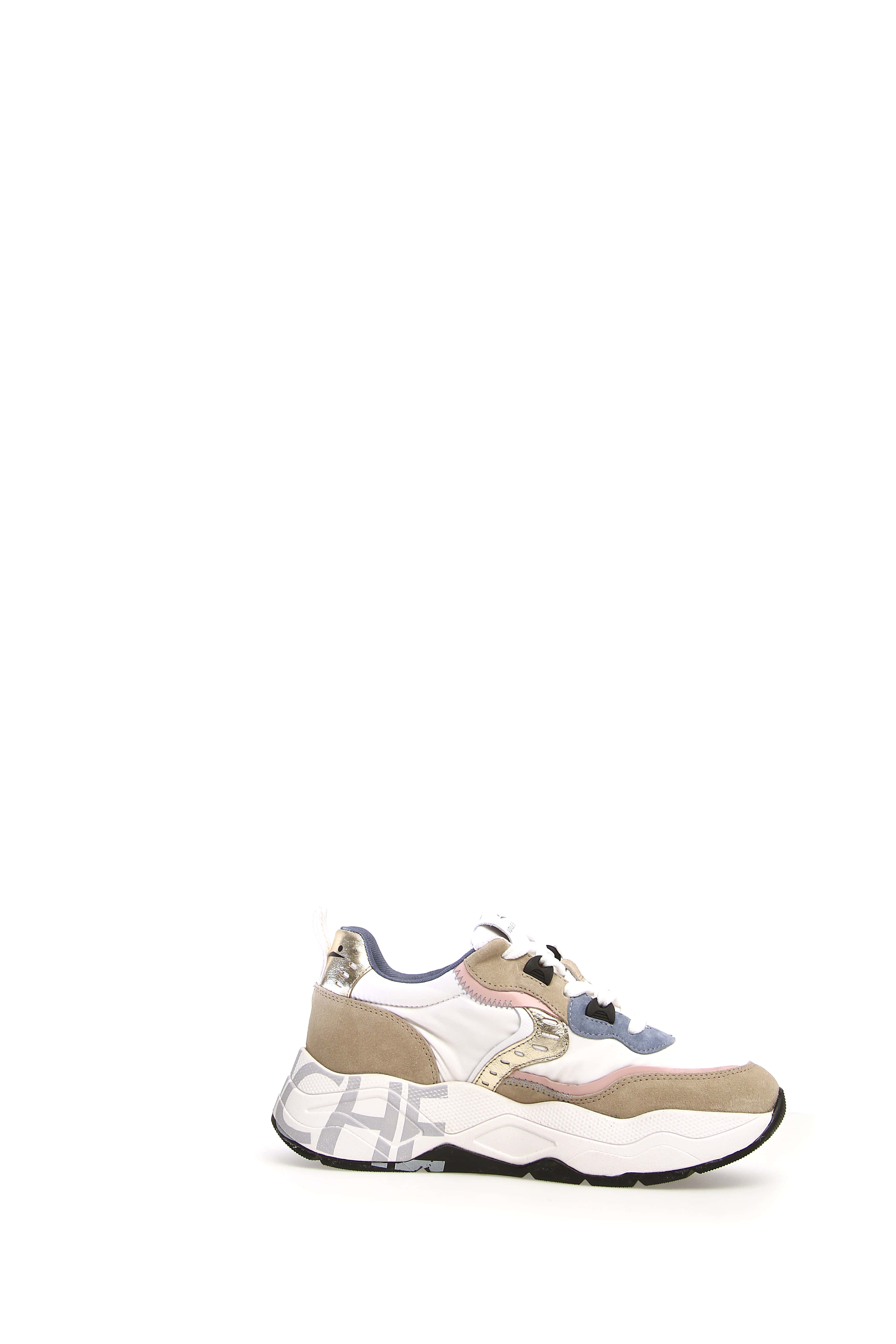 Voile Blanche Club 105 201747508 Sneaker Bianco Beige Azzurro