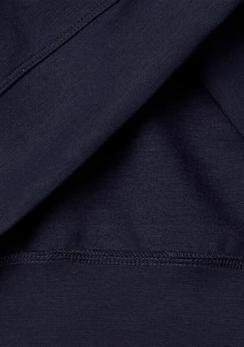 Benetton Felpa con Cappuccio Donna Blu Boxy Ricamo