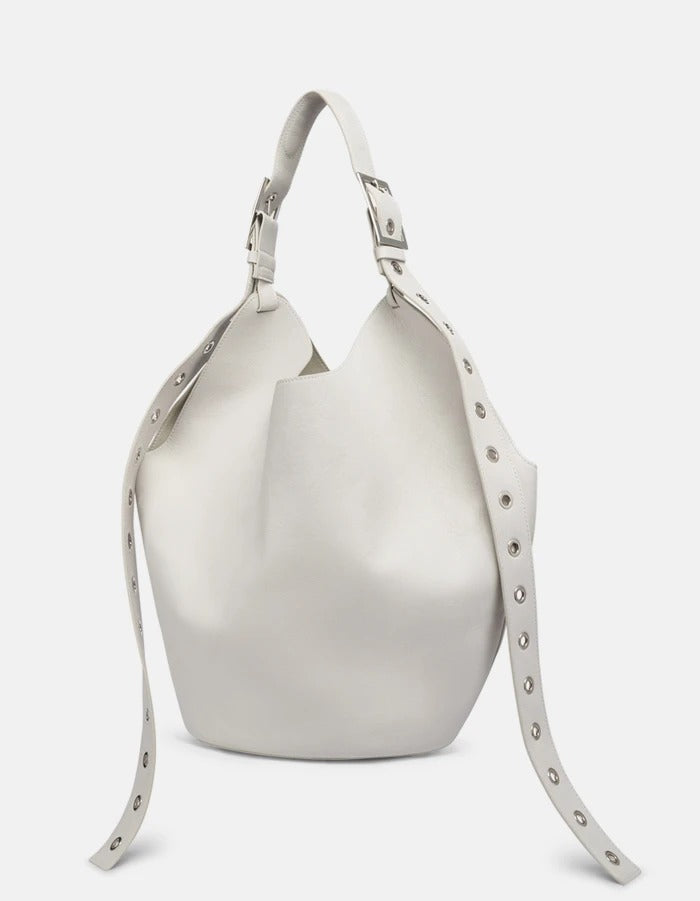 DONDUP Big Hobo WB306 borsa donna Alabastro pelle