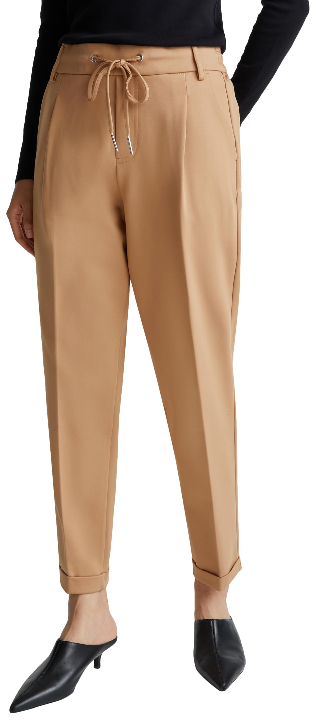 Benetton Pantalone Jogger Viscosa con Coulisse