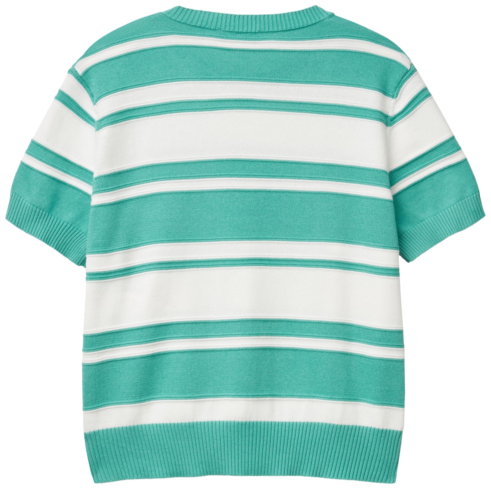 Benetton Maglia Girocollo Manica Corta Righe Regular
