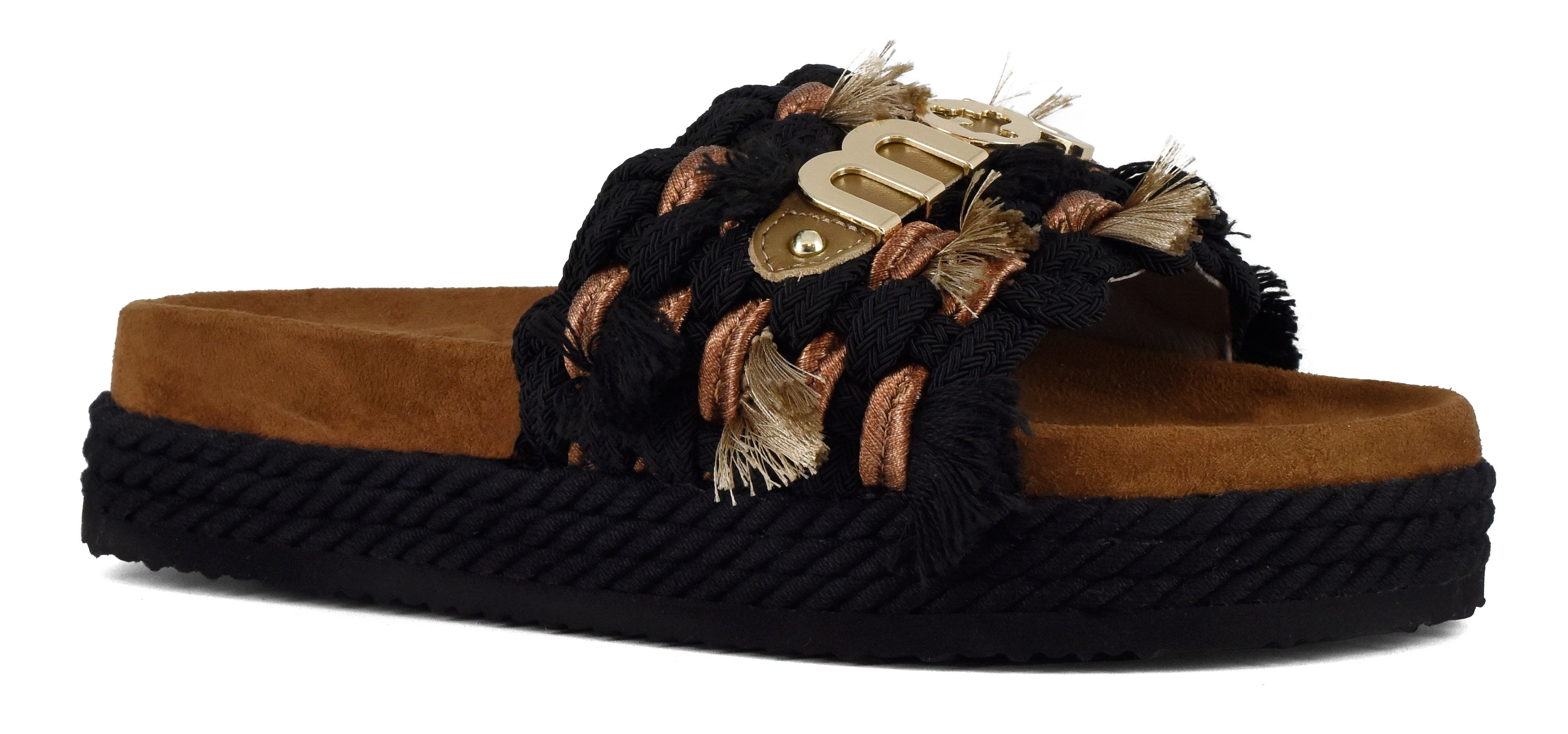 Mou Monoband Rope SW451008K Sandalo donna Black