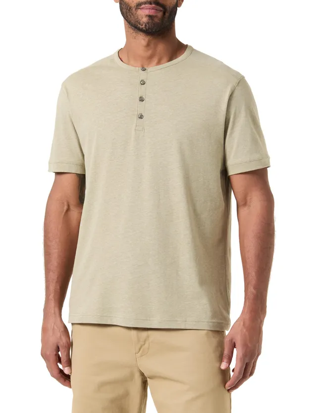 Benetton Serafino T-Shirt Maglietta Misto Lino Relax
