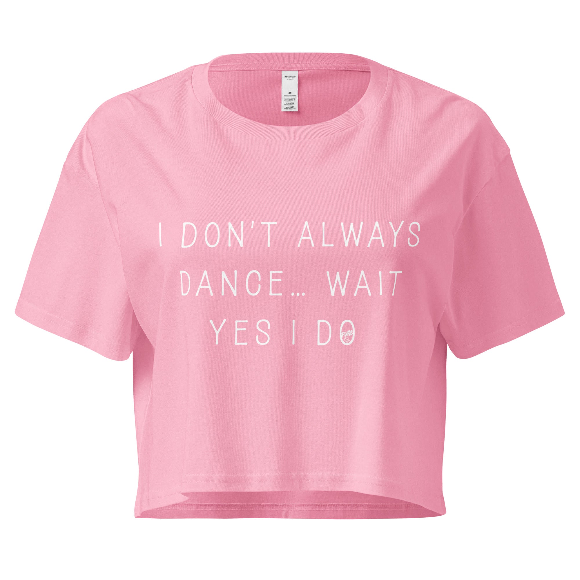 Pure Trash I Don't Always Dance crop top donna nero