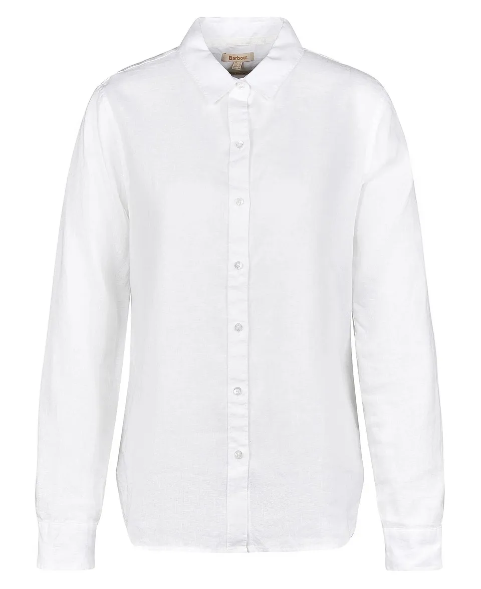 Barbour Marine LSH1315 camicia donna white lino
