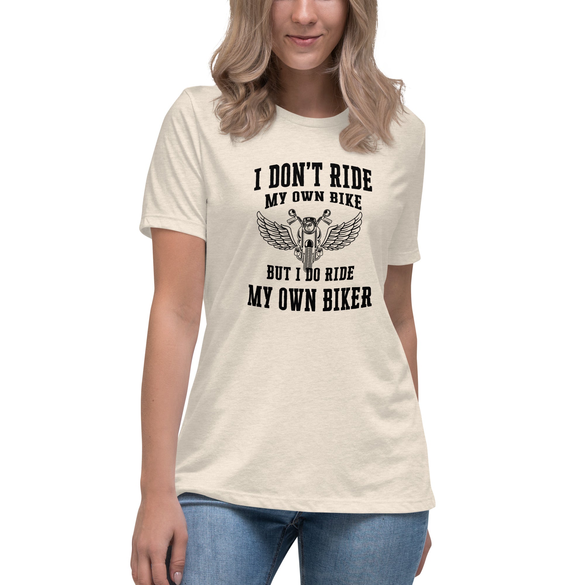 Pure Trash I Don't Ride Biker maglietta donna cotone nera