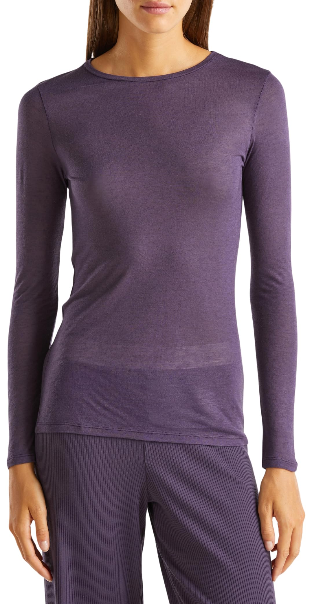 Benetton T-Shirt 3jib3m06i Maglietta Donna Viscosa Taglia L