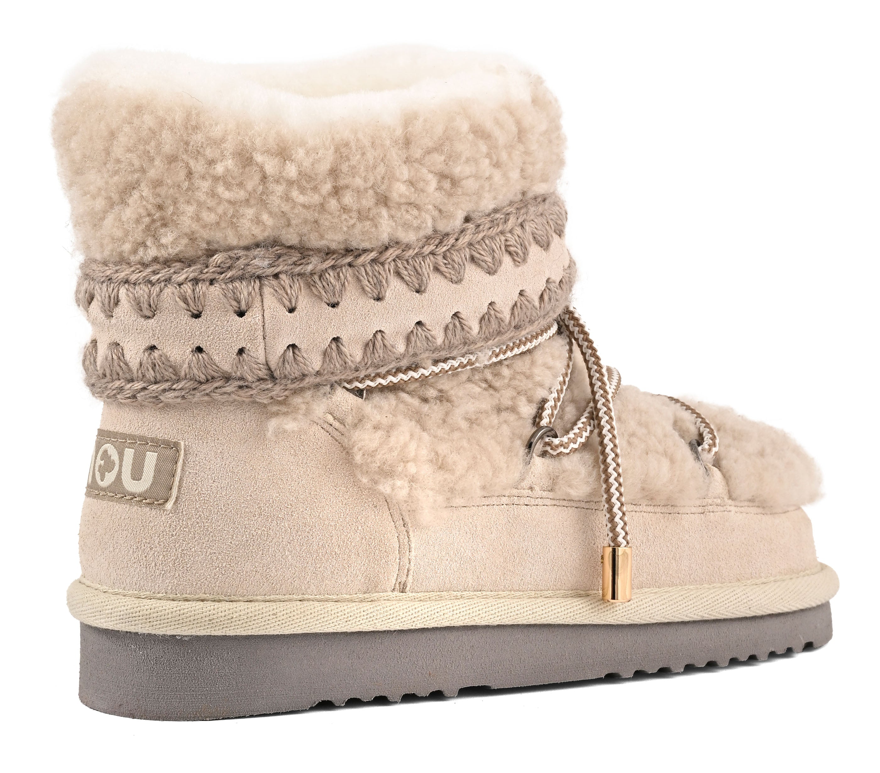 Mou Eskimo 18 FW101152M Stivaletto Donna Chalk Montone