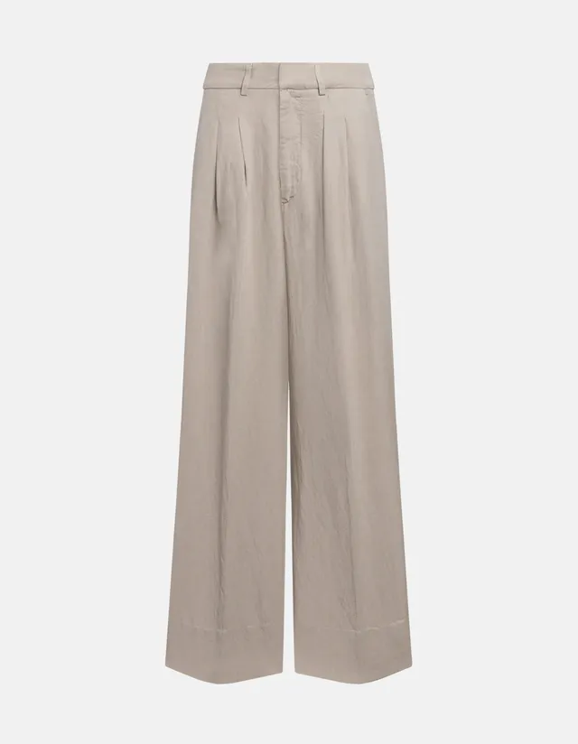 Dondup Eloise DP843 Pantalone Donna Lievito Wide Leg