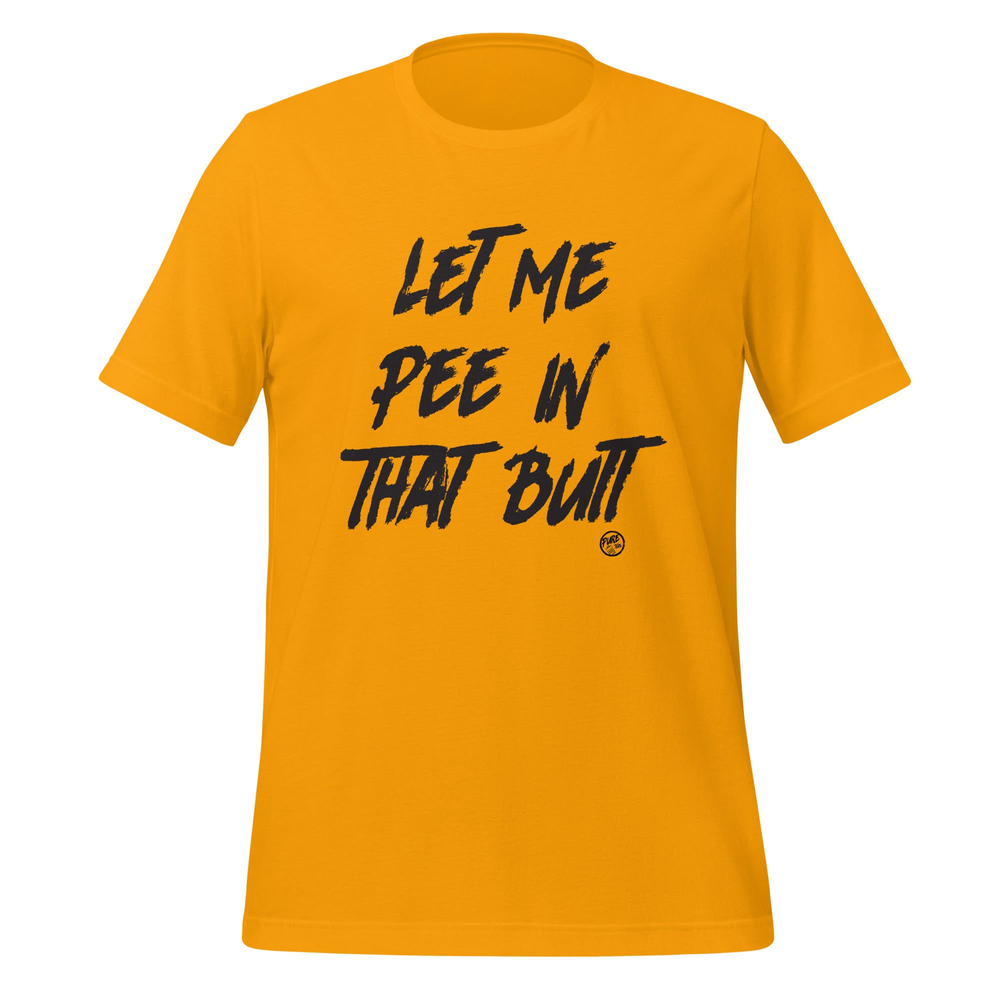 Pure Trash Let Me Pee In That Butt maglietta uomo verde cotone