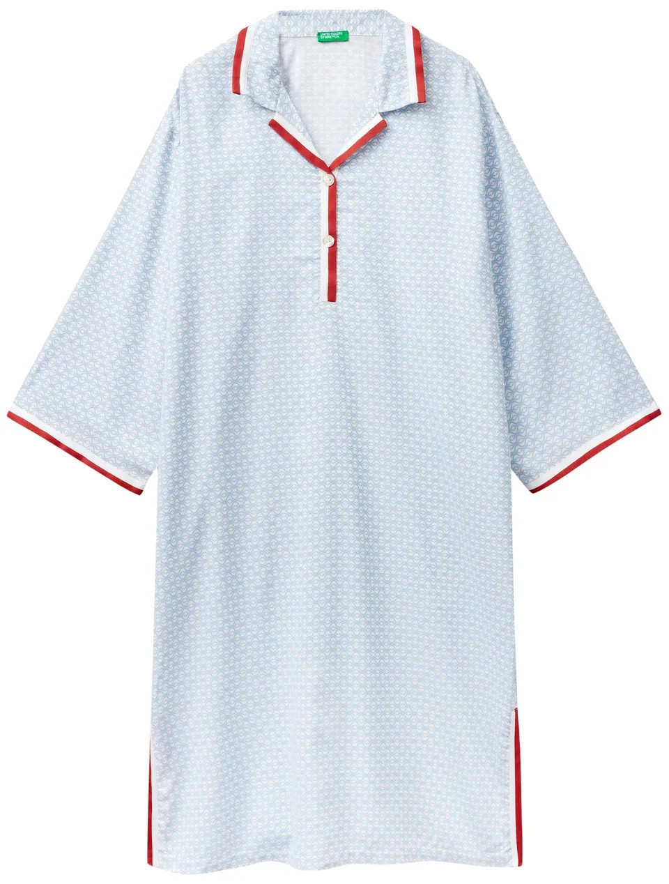 Benetton 41hh3c003 Camicia da Notte Donna S stampata