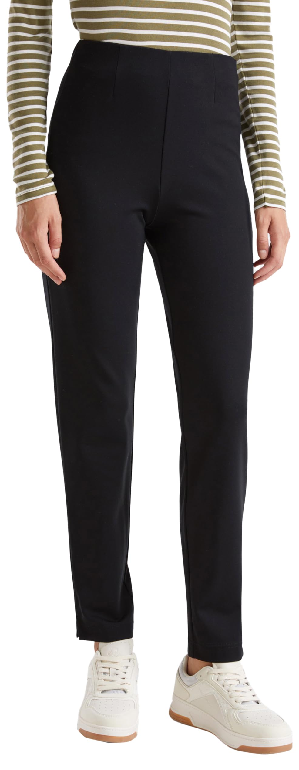 Benetton Leggings Donna Interlock Taglia L Tinta Unita