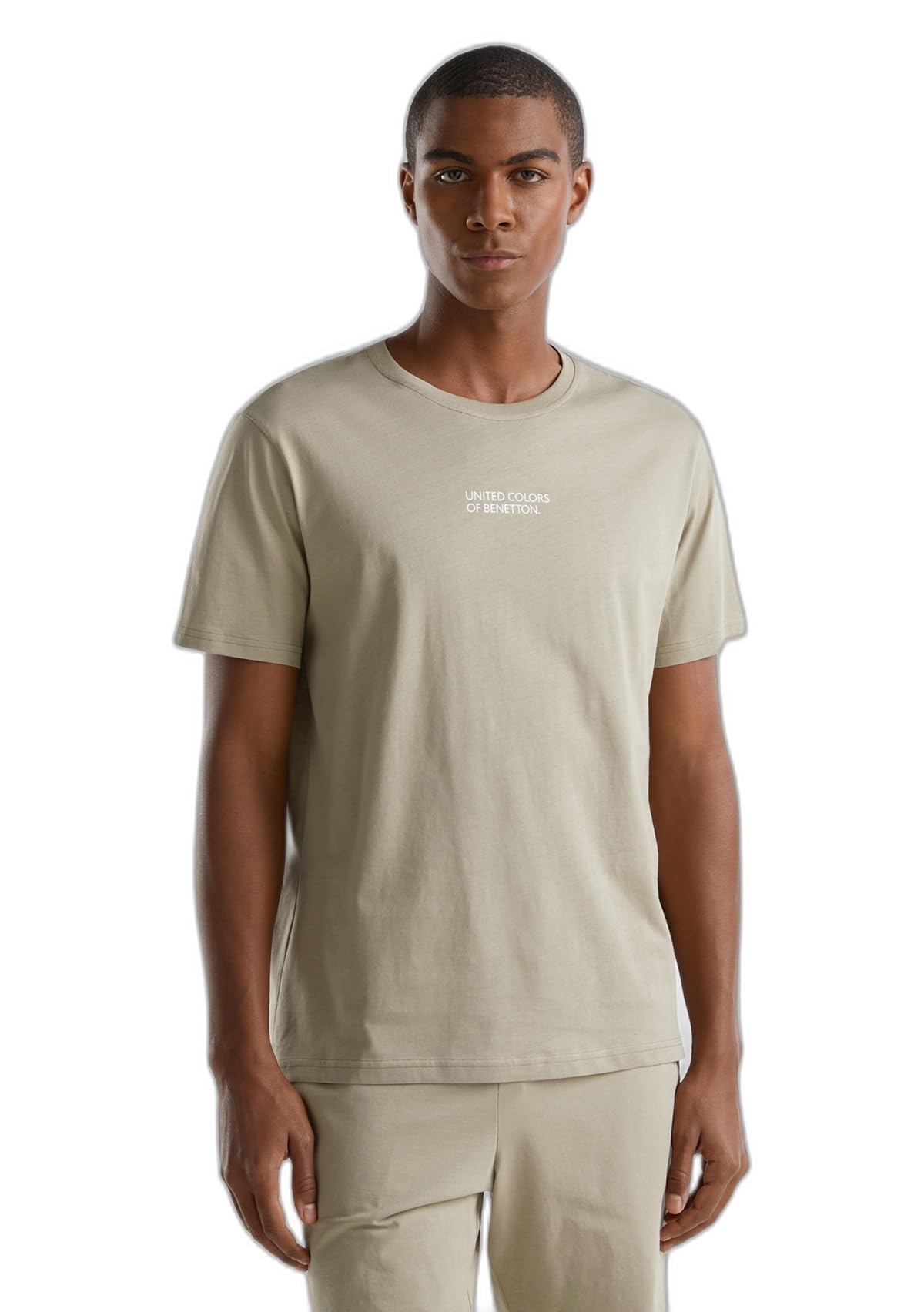 Benetton Pigiama Uomo T-Shirt S Bianco 101 Jersey