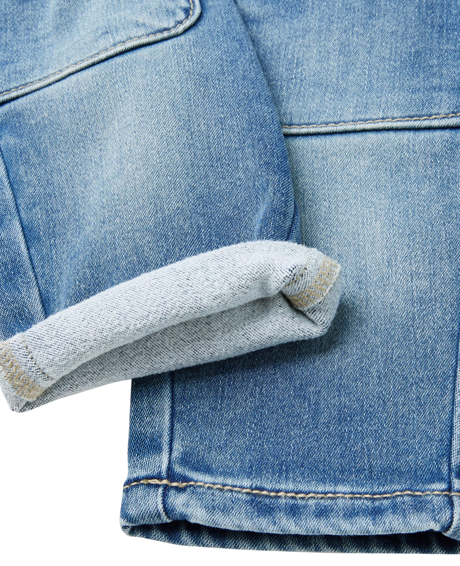 Benetton Pantaloni e Jeans Bimbo 74 Denim Termico