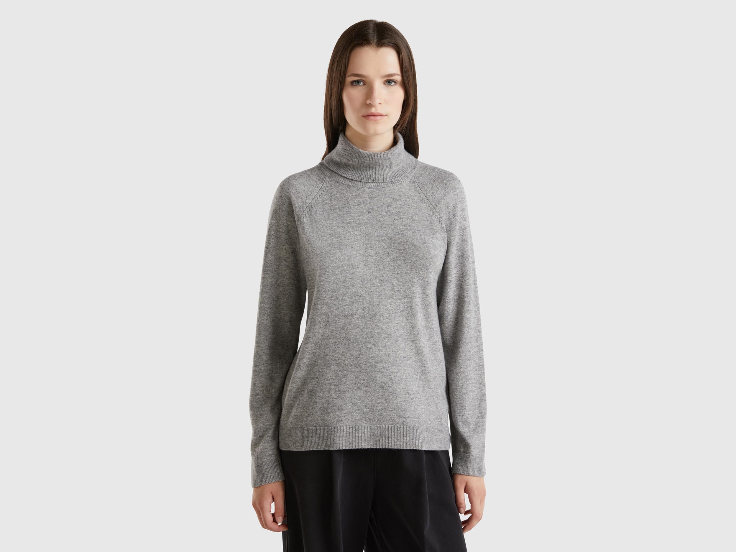 Benetton Maglia Ciclismo Donna L Grigia Manica Lunga