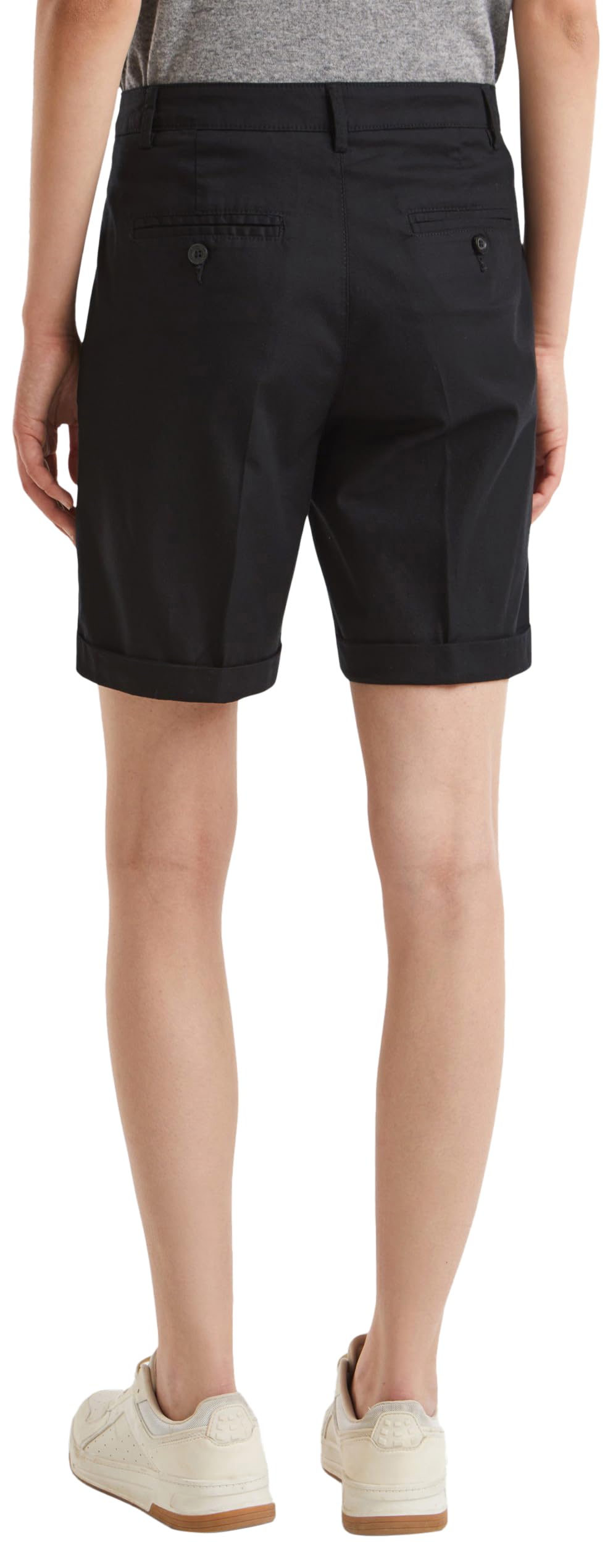 Benetton 4CV0592G5 Bermuda Donna Nero 42