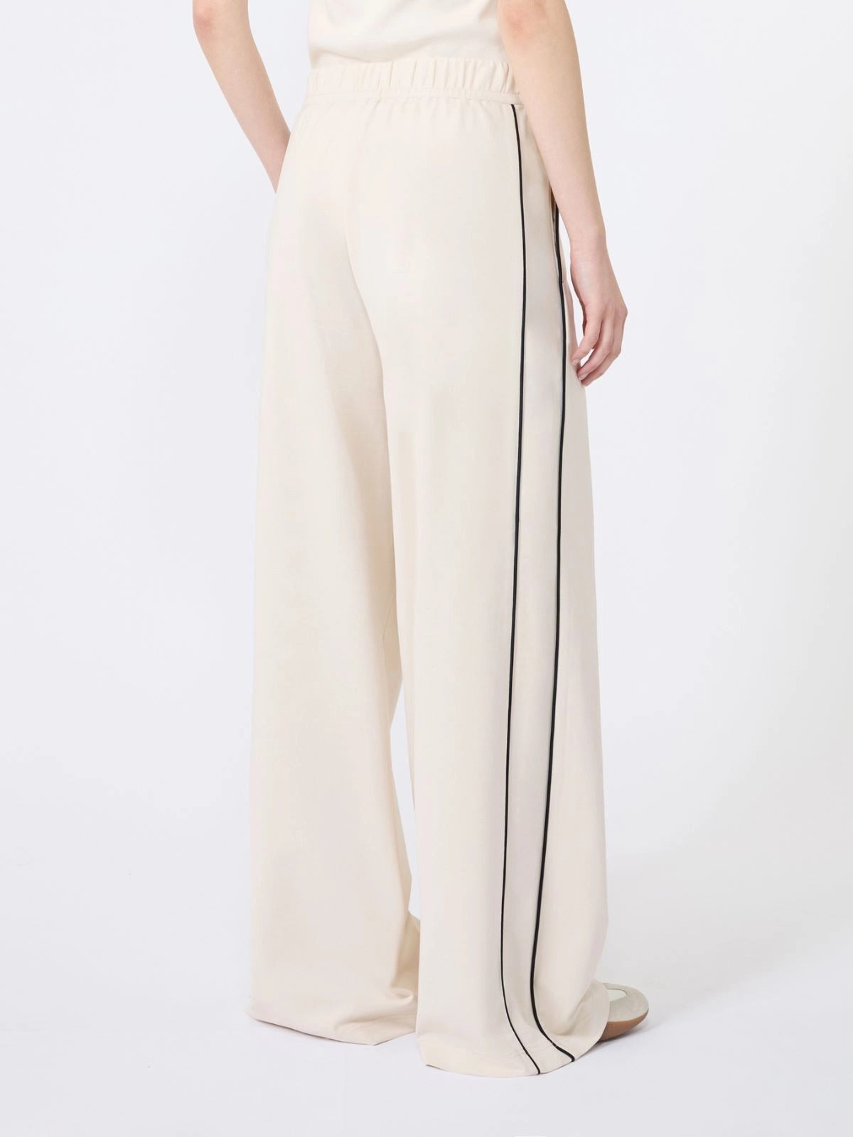 Weekend Max Mara Godezia pantalone donna avorio jersey